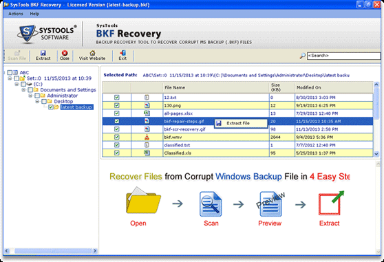 Retrieve Data from Windows Backup 5.9